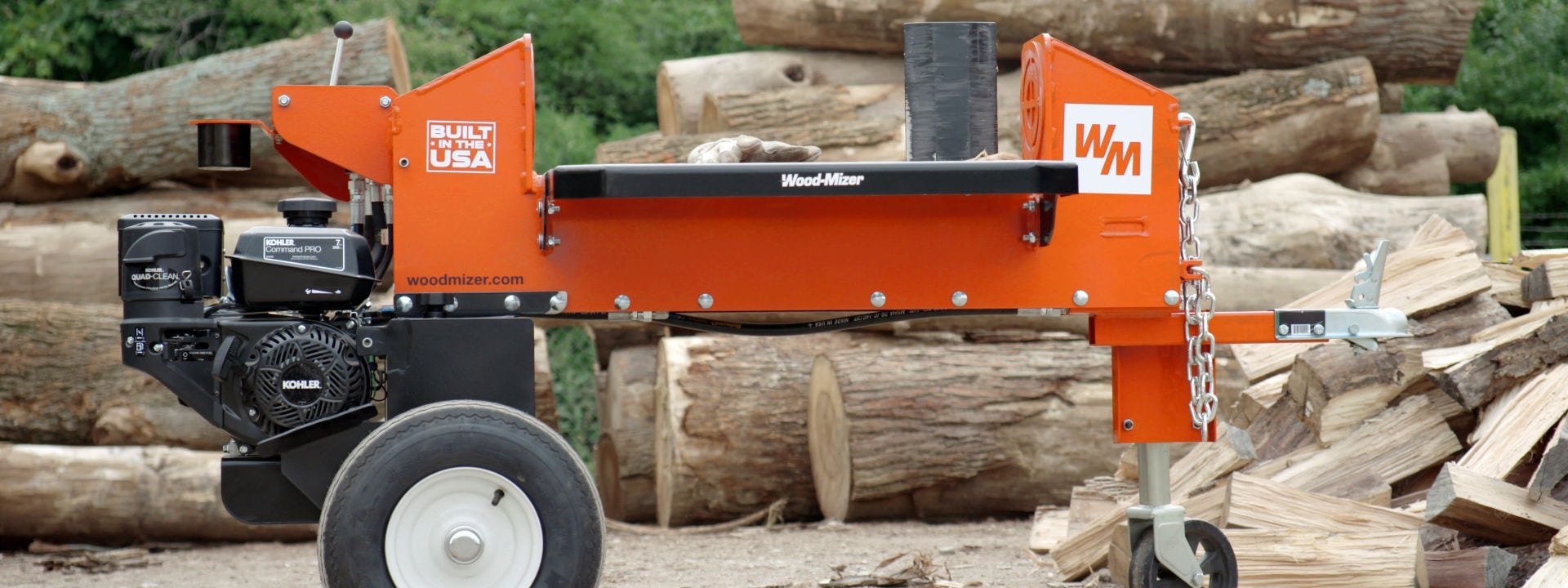 Wood mizer outlet wood splitter