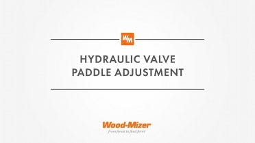 How to Adjust a Hydraulic Valve Paddle