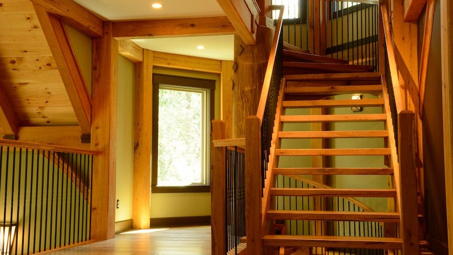 Timber stairs