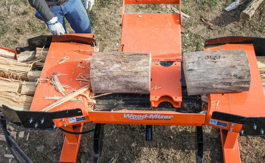 Skid loader deals log splitter