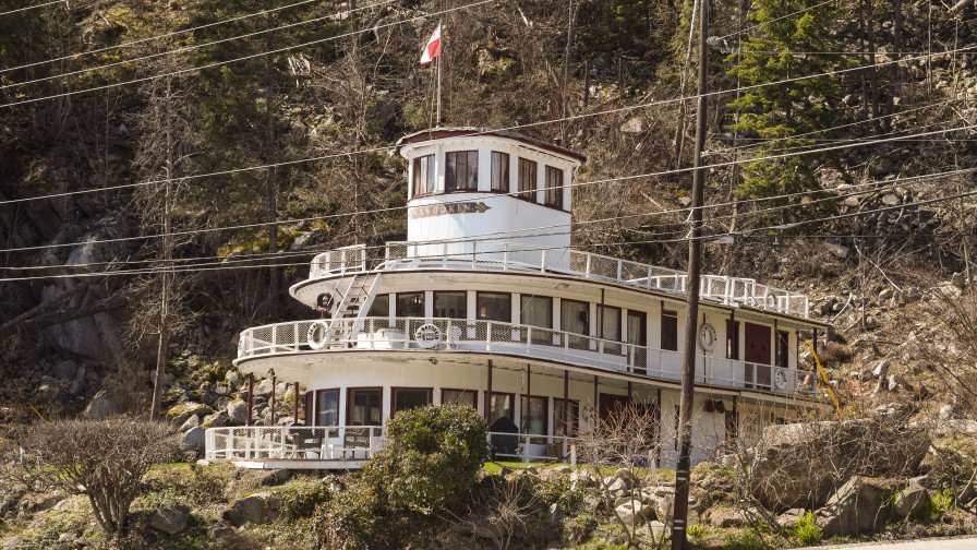 Ferryboat house in Canada