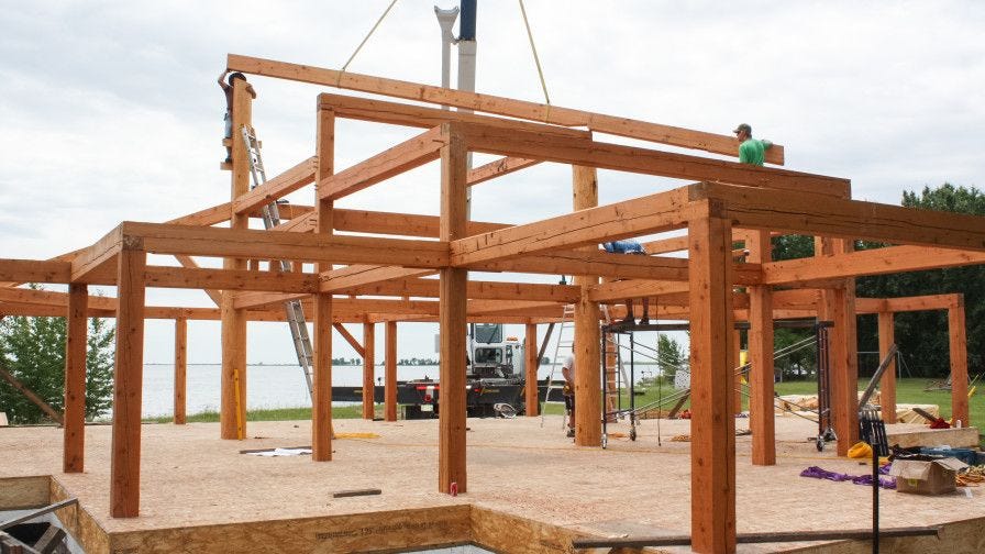 Last Mountain Timber wooden house structure